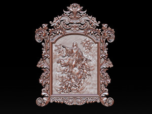 mirror frame 3d - cnc machine - 3d cnc 3D Print Model