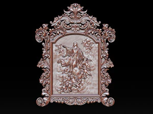 mirror frame 3d - cnc machine - 3d cnc 3D Print Model