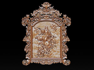 mirror frame 3d - cnc machine - 3d cnc 3D Print Model