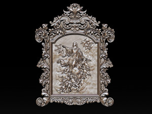 mirror frame 3d - cnc machine - 3d cnc 3D Print Model