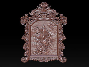 mirror frame 3d - cnc machine - 3d cnc 3D Print Model