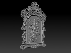 mirror frame 3d - cnc machine - 3d cnc 3D Print Model