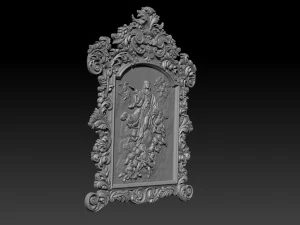 mirror frame 3d - cnc machine - 3d cnc 3D Print Model