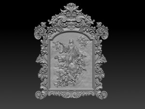 mirror frame 3d - cnc machine - 3d cnc 3D Print Model