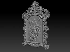 mirror frame 3d - cnc machine - 3d cnc 3D Print Model