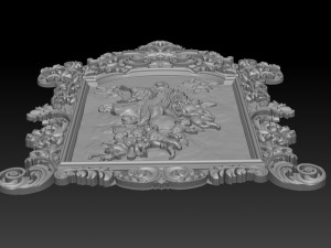 mirror frame 3d - cnc machine - 3d cnc 3D Print Model