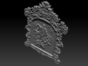 mirror frame 3d - cnc machine - 3d cnc 3D Print Model