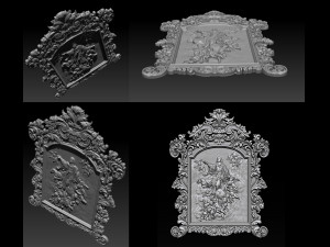 mirror frame 3d - cnc machine - 3d cnc 3D Print Model