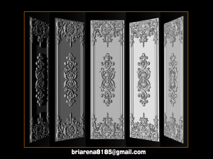 doors s for cnc in stl Modello di stampa 3D