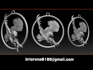 eagle pendant jewelry 3D Print Model
