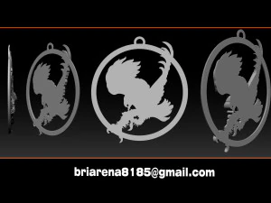 eagle pendant jewelry 3D Print Model