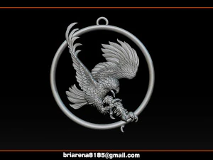 eagle pendant jewelry 3D Print Model