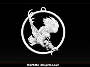 eagle pendant jewelry Model do druku 3D
