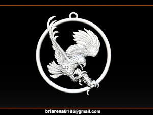 eagle pendant jewelry 3D Print Model
