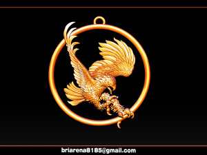 eagle pendant jewelry Model do druku 3D