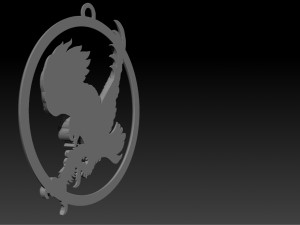 eagle pendant jewelry Model do druku 3D