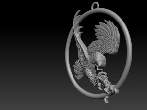 eagle pendant jewelry Model do druku 3D