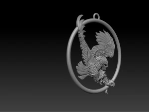 eagle pendant jewelry 3D Print Model