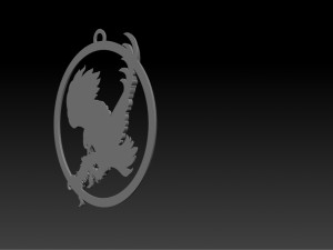 eagle pendant jewelry Model do druku 3D