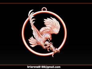 eagle pendant jewelry Model do druku 3D