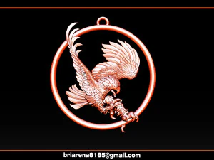 eagle pendant jewelry 3D Print Model