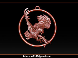 eagle pendant jewelry Model do druku 3D