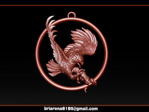 eagle pendant jewelry 3D Print Model