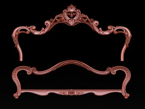 classic bed 3d relief models 3D Print Model