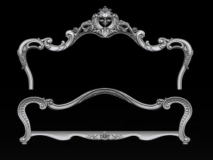 classic bed 3d relief models 3D Print Model
