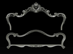 classic bed 3d relief models 3D Print Model