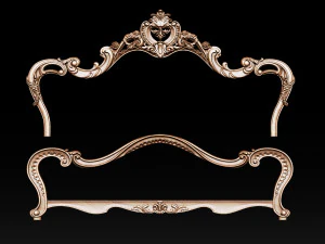 classic bed 3d relief models 3D Print Model