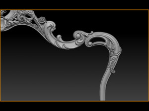 classic bed 3d relief models 3D Baskı Modeli