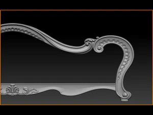 classic bed 3d relief models 3D Print Model