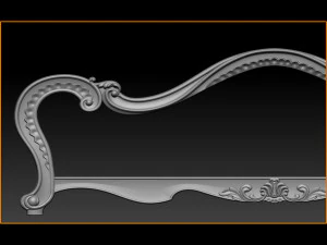 classic bed 3d relief models 3D Print Model