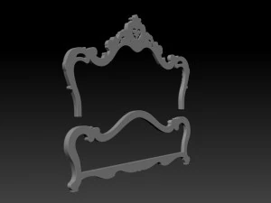 classic bed 3d relief models 3D Print Model