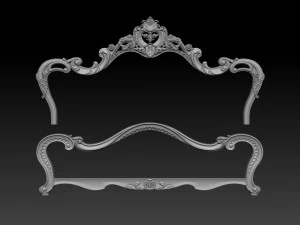 classic bed 3d relief models 3D Print Model