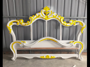 classic bed 3d relief models 3D Baskı Modeli