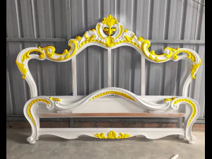classic bed 3d relief models 3D Print Model