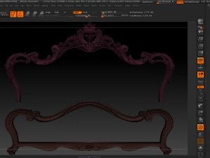 classic bed 3d relief models 3D Print Model
