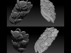 owl pendant jewelry 3Dプリントモデル