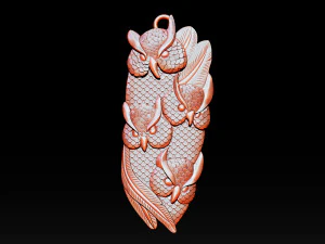owl pendant jewelry 3D Print Model