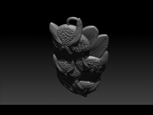 owl pendant jewelry Modelo de impresión 3D