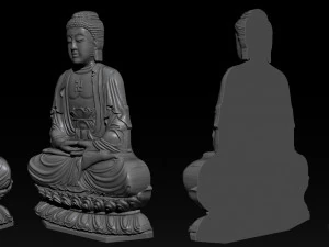 ciondolo buddha - stl- obj e ztl Modello di stampa 3D