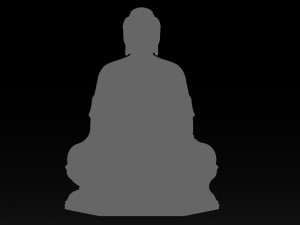 pendant buddha - stl- obj and ztl Modèles 3D en vedette