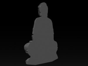 pendant buddha - stl- obj and ztl Modèles 3D en vedette