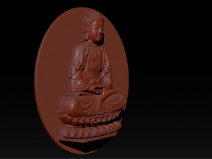 pendant buddha - stl- obj and ztl 3D Print Model