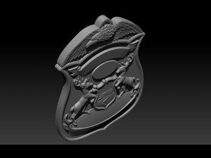 police badge pendant - michigan state police 3D 프린트 모델