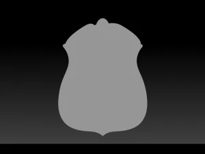 police badge pendant - michigan state police 3D Print Model