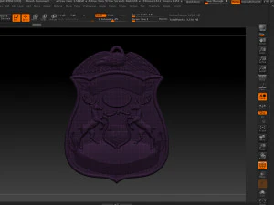 police badge pendant - michigan state police 3D Print Model