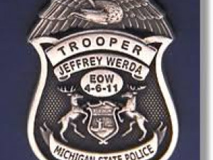 police badge pendant - michigan state police 3D 프린트 모델